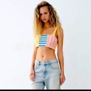 Zara bralette top nwt